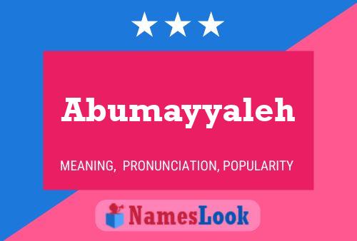 Abumayyaleh Name Poster