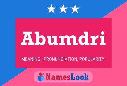 Abumdri Name Poster