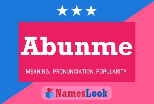 Abunme Name Poster