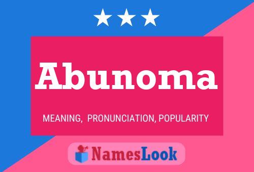 Abunoma Name Poster