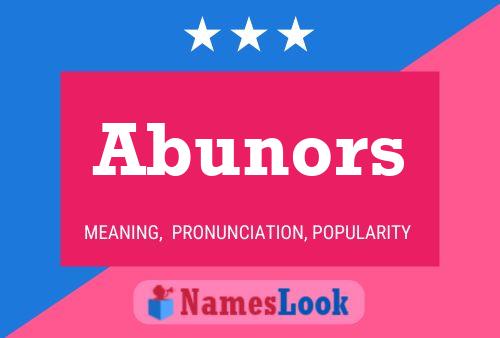 Abunors Name Poster