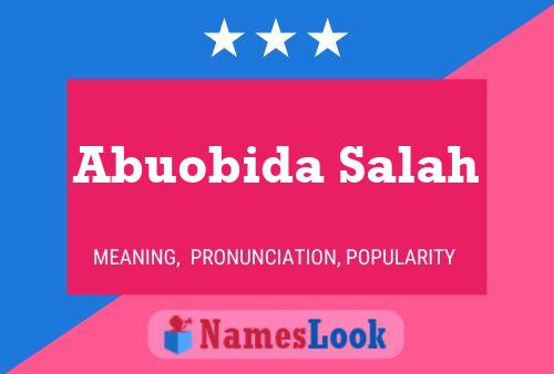 Abuobida Salah Name Poster