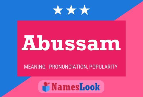 Abussam Name Poster