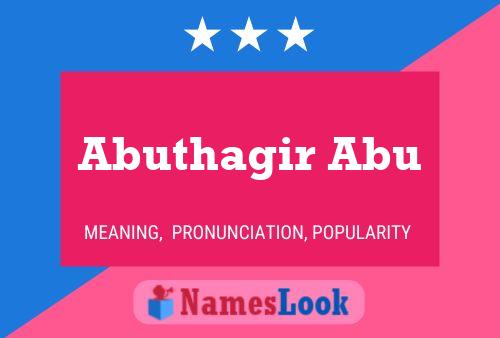 Abuthagir Abu Name Poster