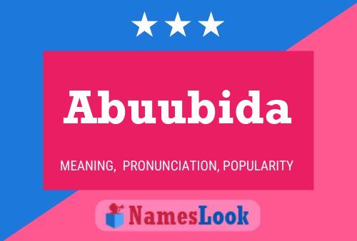 Abuubida Name Poster