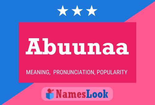 Abuunaa Name Poster