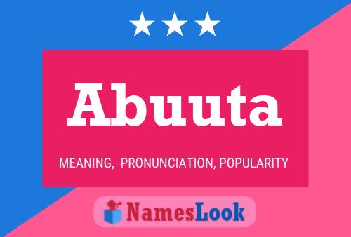 Abuuta Name Poster