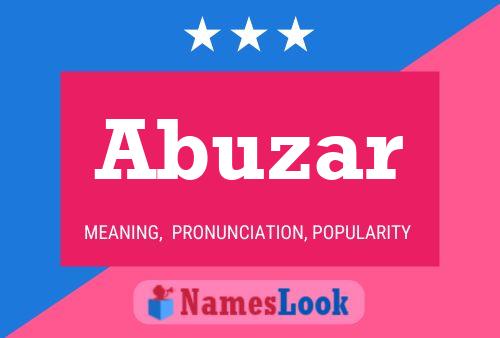 Abuzar Name Poster