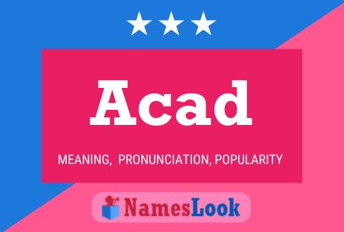 Acad Name Poster