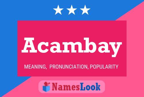 Acambay Name Poster