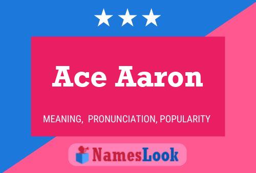 Ace Aaron Name Poster