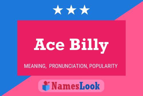 Ace Billy Name Poster