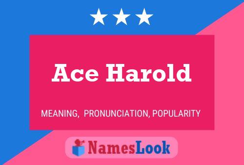 Ace Harold Name Poster