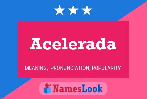 Acelerada Name Poster