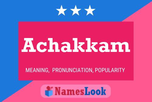 Achakkam Name Poster