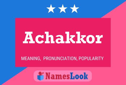 Achakkor Name Poster