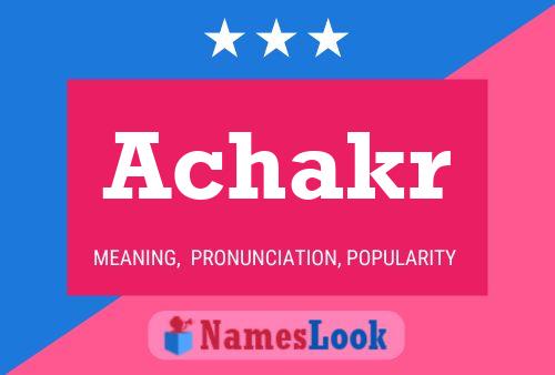 Achakr Name Poster