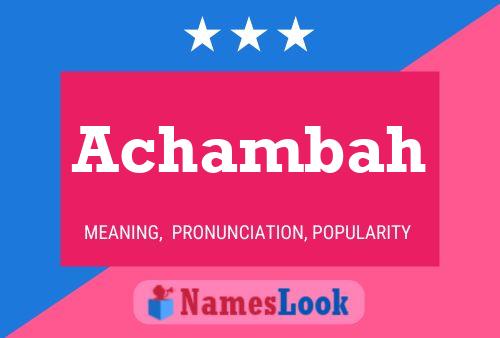 Achambah Name Poster