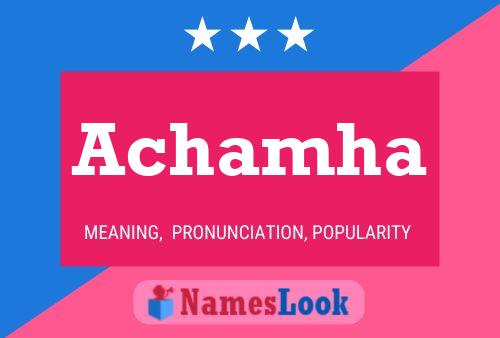 Achamha Name Poster