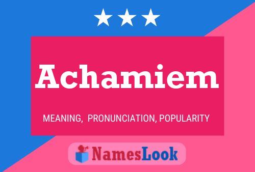 Achamiem Name Poster