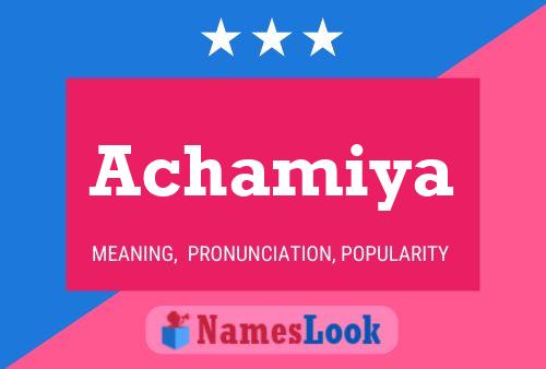 Achamiya Name Poster