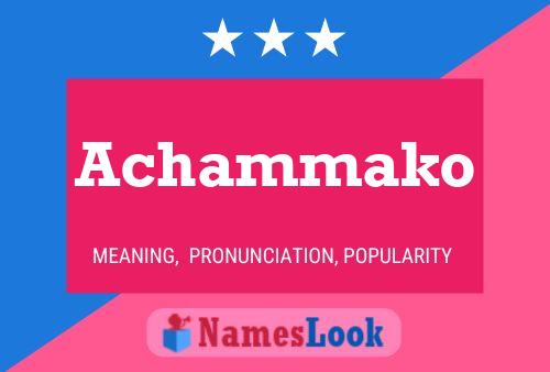 Achammako Name Poster