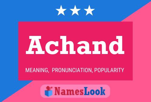 Achand Name Poster