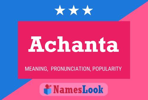 Achanta Name Poster