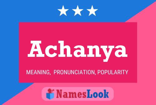 Achanya Name Poster