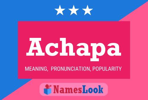 Achapa Name Poster