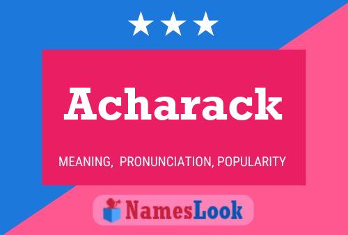 Acharack Name Poster