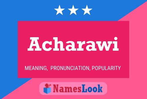 Acharawi Name Poster