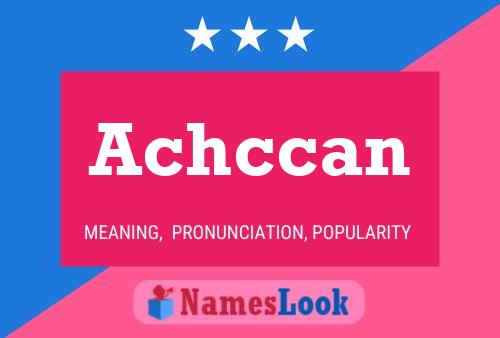 Achccan Name Poster