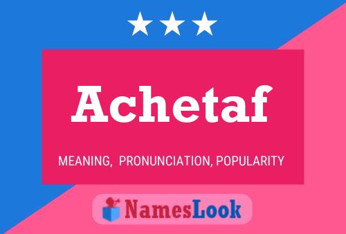 Achetaf Name Poster