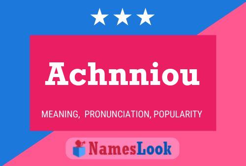 Achnniou Name Poster