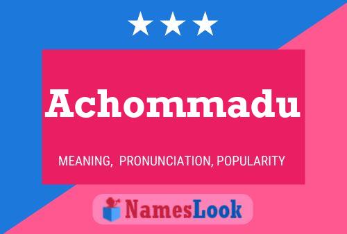 Achommadu Name Poster