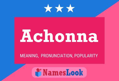 Achonna Name Poster