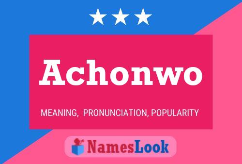 Achonwo Name Poster