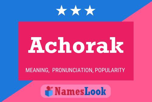 Achorak Name Poster