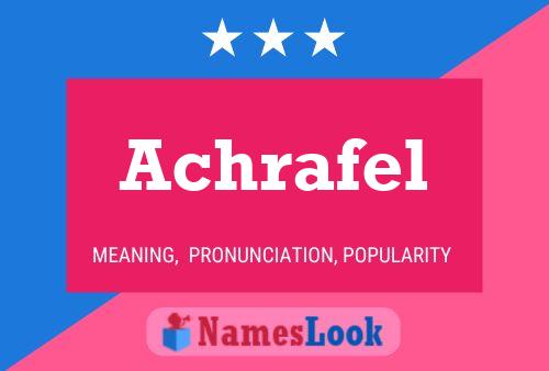 Achrafel Name Poster