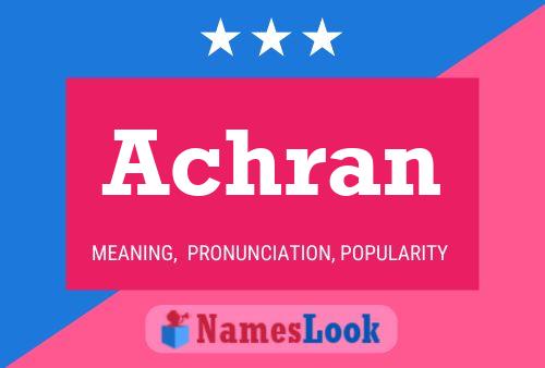 Achran Name Poster