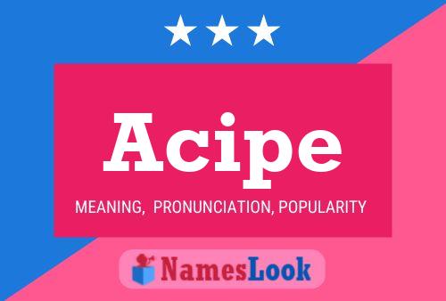 Acipe Name Poster