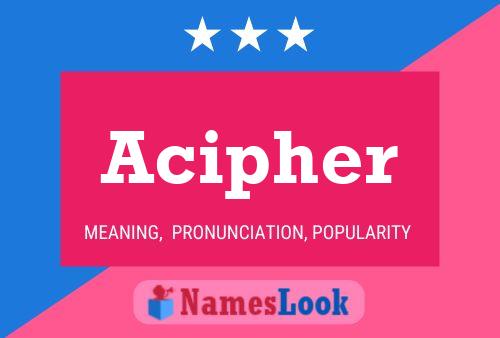 Acipher Name Poster