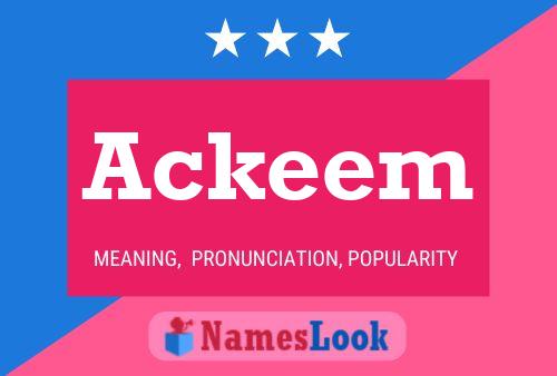 Ackeem Name Poster