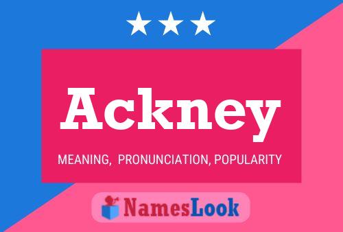 Ackney Name Poster