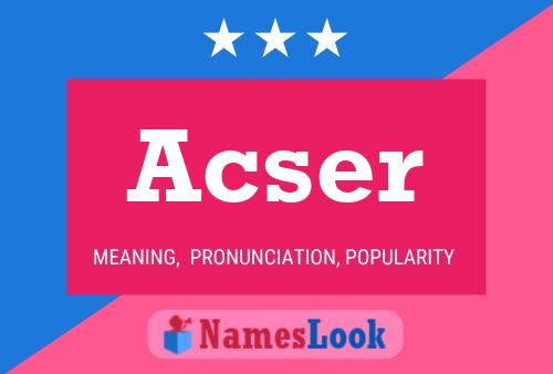 Acser Name Poster