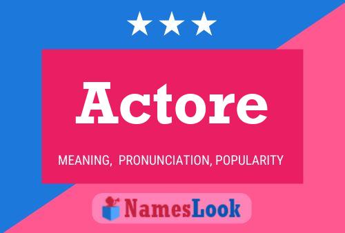 Actore Name Poster