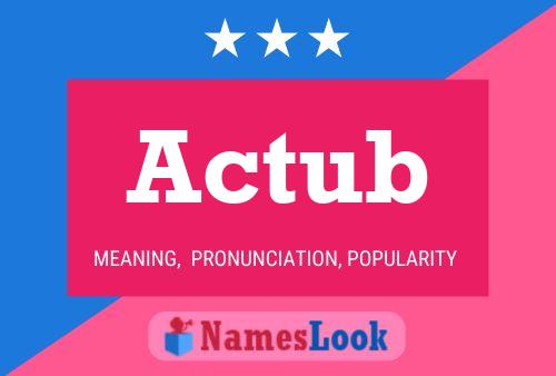 Actub Name Poster