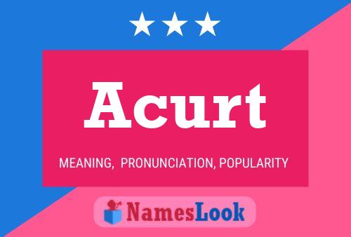 Acurt Name Poster