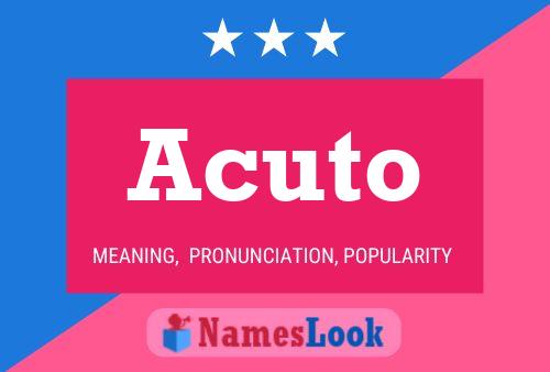 Acuto Name Poster